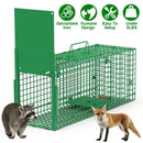 30in 1 Door Live Animal Cage Trap For Animals Under 5LBS Easy To Setup Humane Galvanized Iron Trap Cage For Small Cats Rabbits Squirrels Moles Chipmun