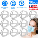 10Pcs 3D Mask Bracket Comfortable Breathing Mouth Mask Inner Support Frame Washable Reusable Mask Holder Stand