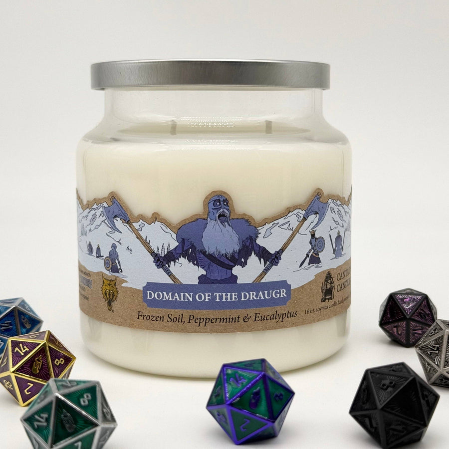 Cantrip Candles - Domain of the Draugr (16 oz Glass Candle)