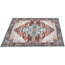 6x9FT VintageÊArea Rug Modern Non Slip Carpet Boho Low Pile Soft Rug Waterproof Machine Washable Rug for Living Room BedroomÊKitchen Dining Room Under