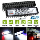 6" LED Light Bar 160W 5000lm Offroad Driving Spot Lights Work Light Pods IP67 Waterproof Fog Light Spot Flood Beam for Jeep Trailer Truck Bus Boat 2P