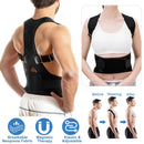 Unisex Posture Corrector Support Magnetic Lumbar Back Posture Support Belt Adjustable Upper Back Braces Clavicle Shoulder Brace Belt Pain Relief Thera