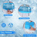 2 Pack 6.6LBS Silicone Freezer Molds Ice Block Molds Ice Pop Molds for Ice Baths Soup Seafood Freezing DIY Ice Decorations