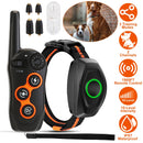 3280FT Dog Training Collar IP67 Waterproof Pet Beep Vibration Electric Shock Collar 3 Channels Rechargeable Transmitter Receiver Trainer with Flashlig