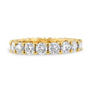 14K Yellow Gold 3.00 Cttw Shared Prong Set Round Cut Diamond Eternity Band (J-K Color, VS1-VS2 Clarity) - Ring Size 7