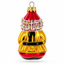 Chubby Gnome Glass Christmas Ornament