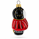 Musketeer Mouse in Regal Attire Glass Christmas Ornament