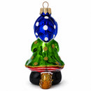 Baba Yaga Folk Tale Character Glass Christmas Ornament