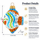 Coral Reef Ocean Fish Glass Christmas Ornament