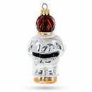 Martial Art Wrestler Glass Christmas Ornament