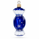 Blue Candy Glass Christmas Ornament
