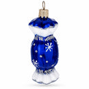Blue Candy Glass Christmas Ornament
