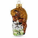 Bison Glass Christmas Ornament