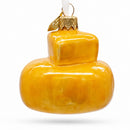 Gourmet Cheese Wheel Glass Christmas Ornament