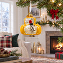 Gourmet Cheese Wheel Glass Christmas Ornament