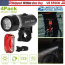 Universal Front Rear Bike Light Set IPX5 Water-Resistant Bike Headlight Taillight Tool-Free Mounting Quick Release