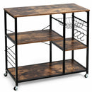 Rolling Industrial Kitchen Baker’s Storage Shelf