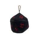 Ultra PRO: Dice Bag - Plush D20 (Dungeons & Dragons / Black & Red)