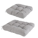 2Pcs Waterproof Rocking Chair Cushion Upper And Lower Back And Seat Sets with Non-Slip Ties Oxford Cloth Surface Polyester Filling Comfortable for Ind