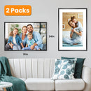 2 Packs 16x24in Picture Frames Wall Gallery Photo Frame Wall Mounted Poster Display Frame for Horizontal Vertical Wall Mounted