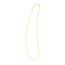 14K Yellow Gold Necklace with Dangling Stars