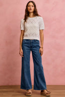 SO ME Seam Detail Mid Rise Stretch Denim Jeans
