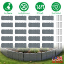 Plastic Landscape Edging 16FT Cobblestone Garden Border Kit