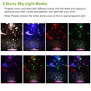 LED Star Sky Projector Night Light Kids Rotating Starry Night Lamp USB Sleep Light Xmas Gift