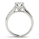 14k White Gold Round Cut Diamond Engagement Ring (1 5/8 cttw)