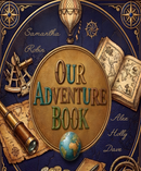 Personalized Our Adventure Book | Navy Notebook - Add all your Family Member Names - Journal