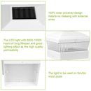Solar Post Lights Garden Post Cap Light Solar LED Night Light White LED Lighting for 5x5 Inch Wood Post Fence Deck Patio-White