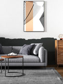 Set of 2 Modern Round Stacking Nesting Coffee Tables for Living Room