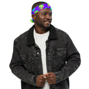 Purple Alien Vapor Glitch Rave Bandana