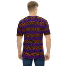 Orange and Purple Spooky Stripes Unisex T-Shirt