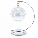 Solid Round Base Silver Metal Ornament Display Stand 7.8 Inches
