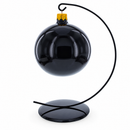 Solid Round Base Black Painted Metal Ornament Display Stand 7.8 Inches