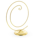 Art Deco Swirl Gold Metal Ornament Display Stand 10 Inches