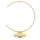 Crescent Moon Twisted Gold Metal Ornament Display Stand 9 Inches (Poland)