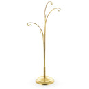 5-Arm Scroll Tree Branches Gold Metal Ornament Display Stand 14.5 Inches