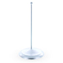 Upright Silver Metal Christmas Tree Topper Finial Stand Display Stand 7.2 Inches