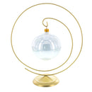 Art Deco Swirl Gold Metal Ornament Display Stand 10 Inches