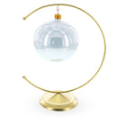 Crescent Moon Gold Metal Ornament Display Stand 8.8 Inches