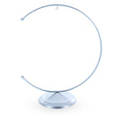 Crescent Moon Silver Metal Ornament Display Stand 8.8 Inches