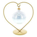 Heart-Shaped Twisted Gold Metal Ornament Display Stand 6.2 Inches (Poland)