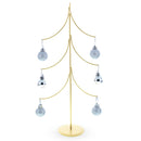 6-Arm Tiered Tree Gold Metal Ornament Display Stand 14 Inches (Poland)