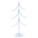 6-Arm Tiered Tree Silver Metal Ornament Display Stand 14 Inches (Poland)