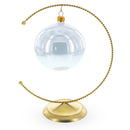 Crescent Moon Twisted Gold Metal Ornament Display Stand 9 Inches (Poland)