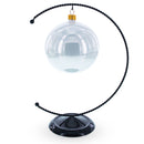 Crescent Moon Twisted Black Painted Metal Ornament Display Stand 9 Inches (Poland)