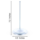 Upright Silver Metal Christmas Tree Topper Finial Stand Display Stand 7.2 Inches