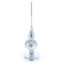 Upright Silver Metal Christmas Tree Topper Finial Stand Display Stand 7.2 Inches (Poland)